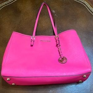 Michael Kors Neon Pink Tote Bag